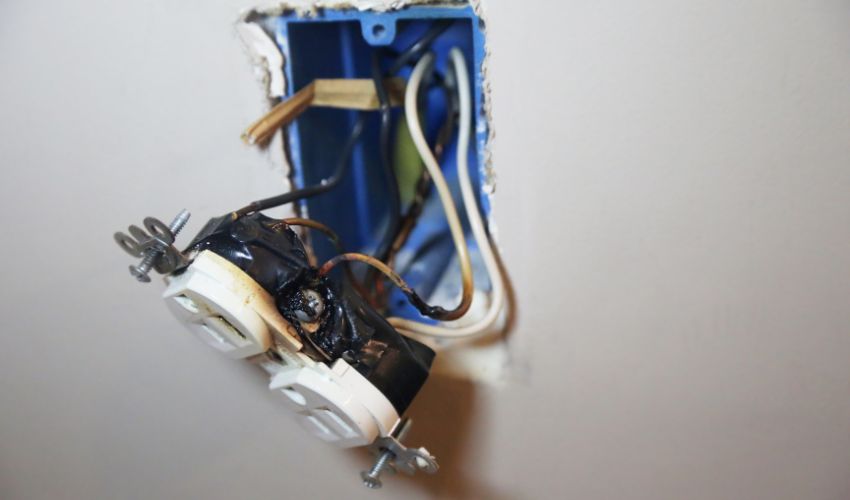 Electrical Repair of Wall Outlet Faulty Outlet